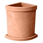 Quadrant-Circle Flower Pot - Sienna